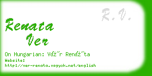 renata ver business card